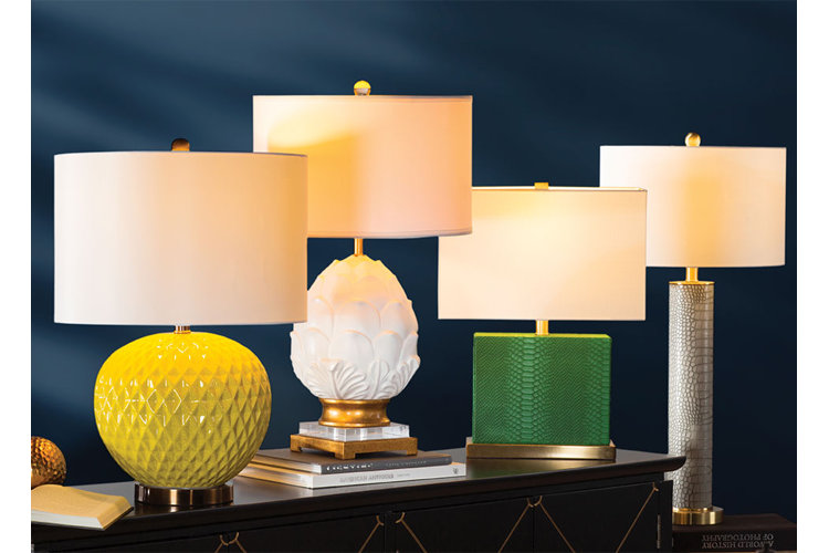 Yellow lamp shades for deals table lamps